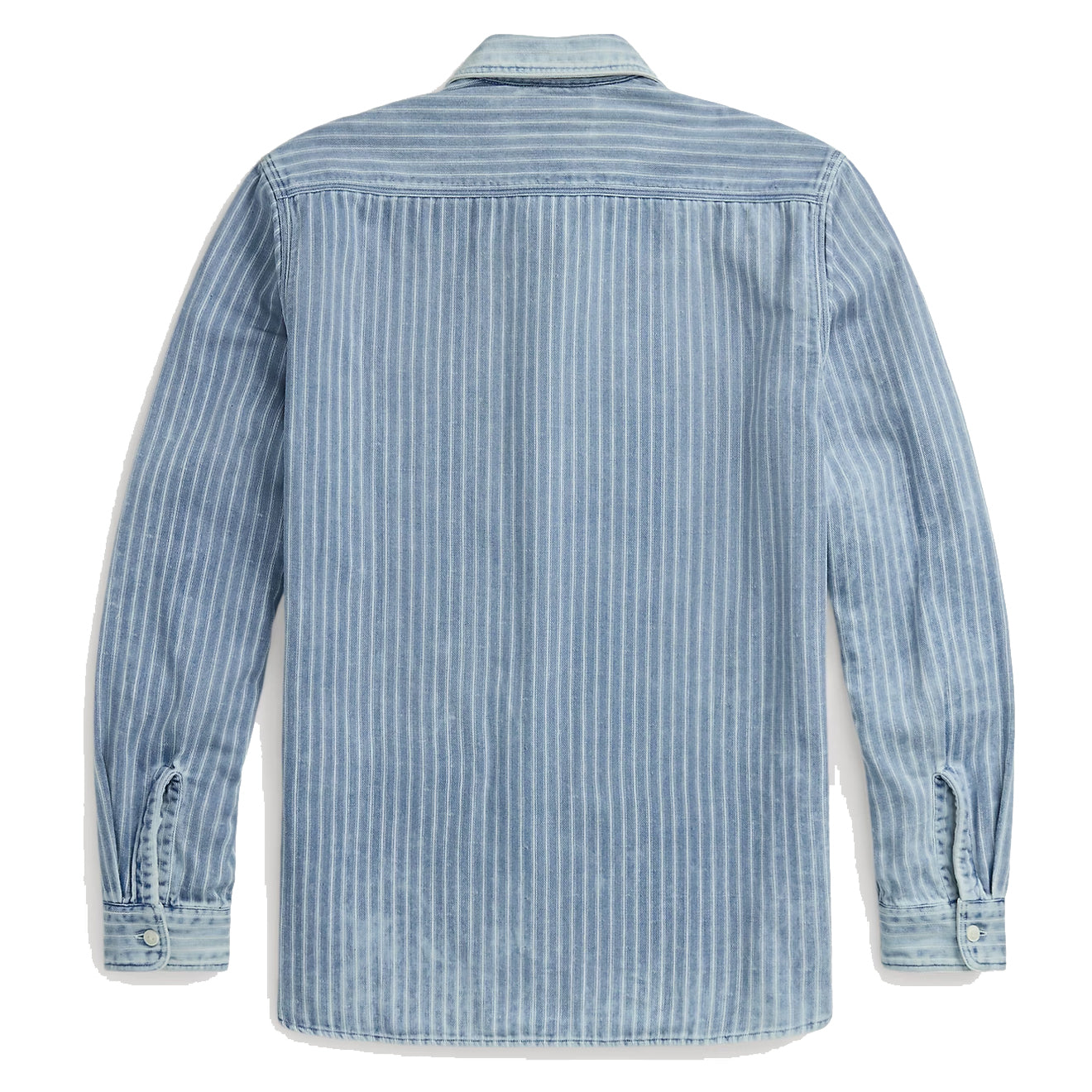 RRL by Ralph Lauren Indigo Striped Double-Faced Workshirt Indigo Stripe |  The Sporting Lodge