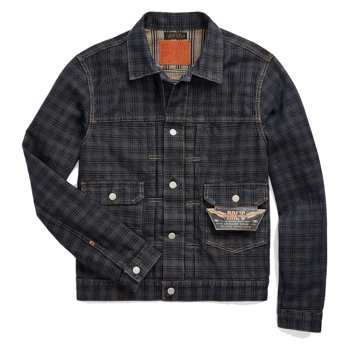 RRL by Ralph Lauren Limited Edition Jacquard Denim Jacket Nightford Wash The Sporting Lodge