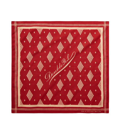 RRL by Ralph Lauren Logo Cotton Bandana Turkey Red/Cream - The Sporting Lodge