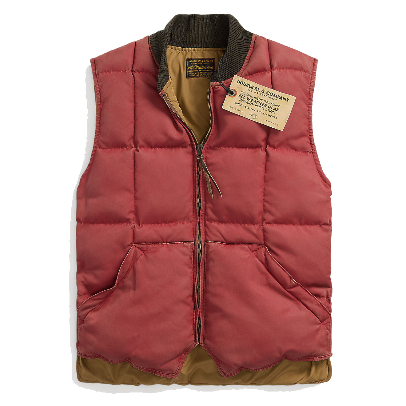 RRL Ralph Lauren Quilted Hunting Full Zip store Vest Medium