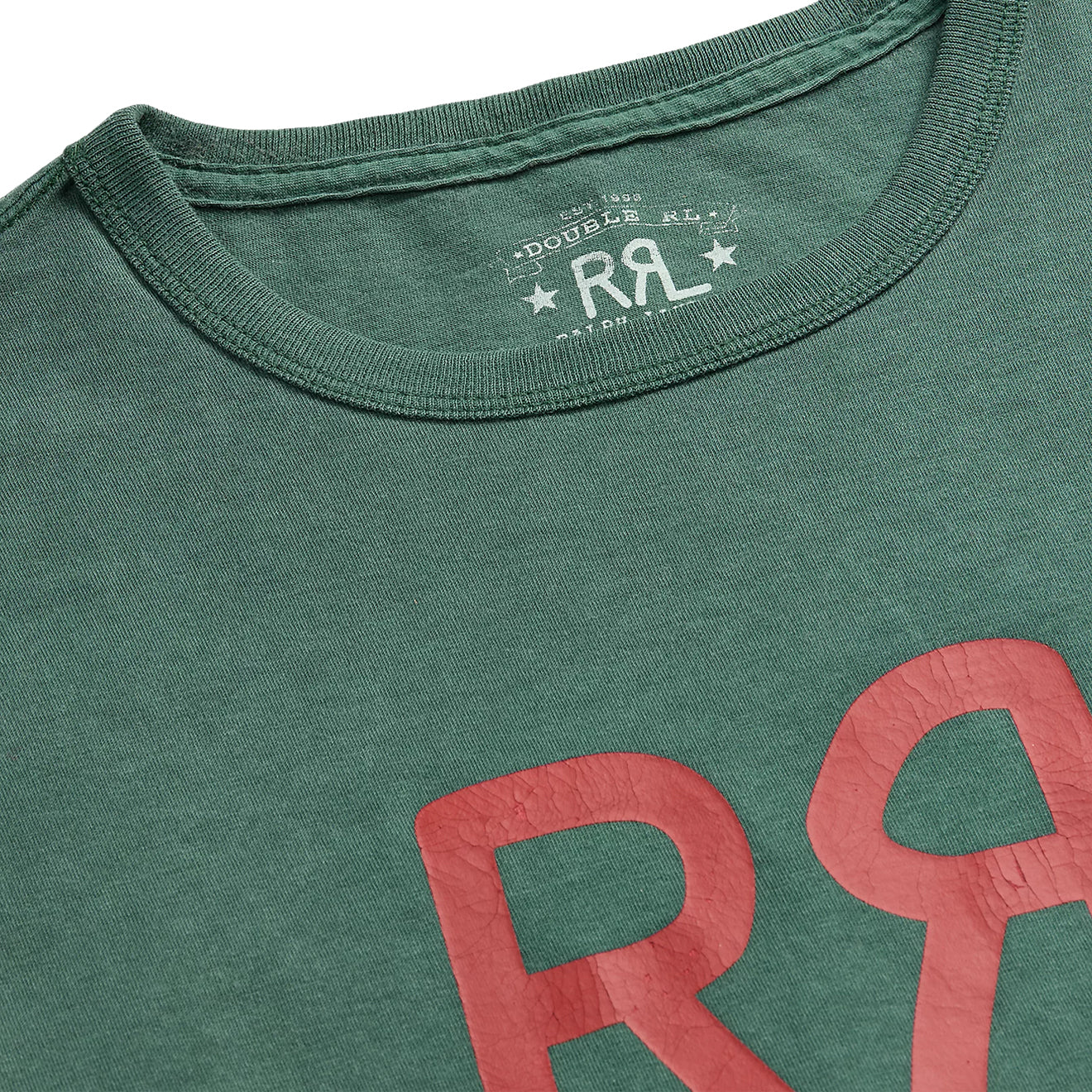 RRL by Ralph Lauren RRL Ranch Logo T-Shirt Pine Forest - The Sporting Lodge