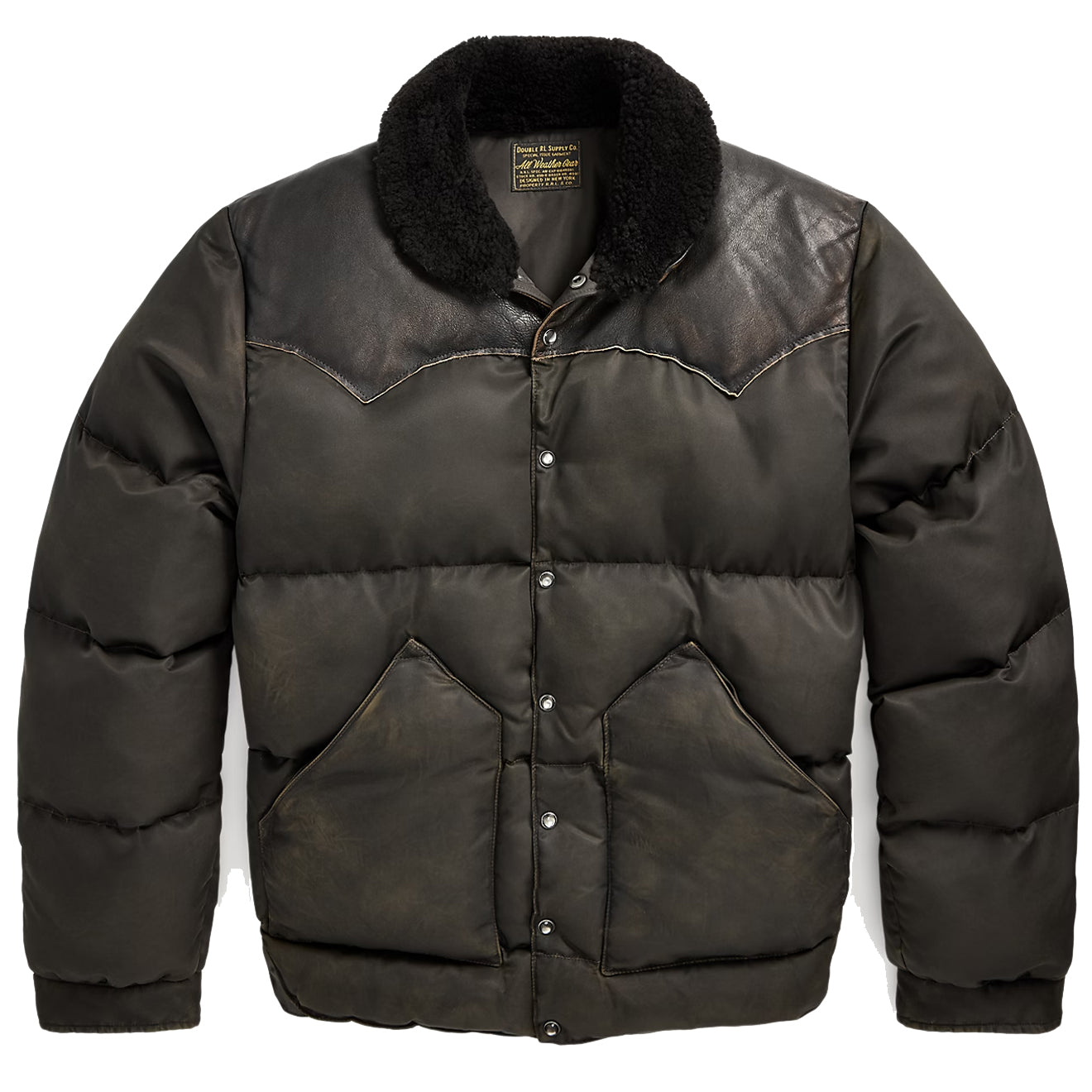 Ralph lauren yoke quilted coat best sale