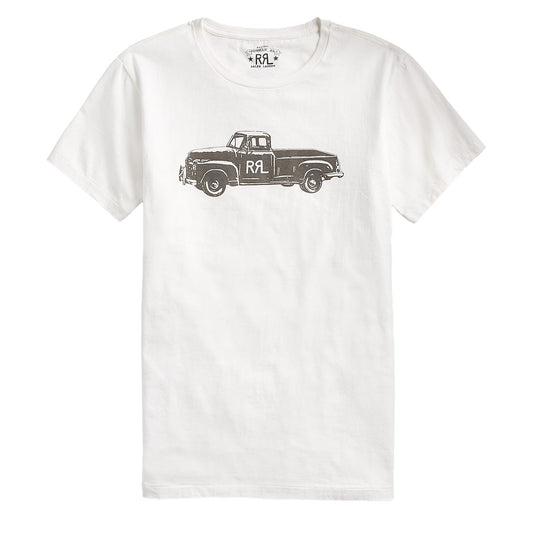 RRL by Ralph Lauren Truck Jersey T-Shirt Paper White