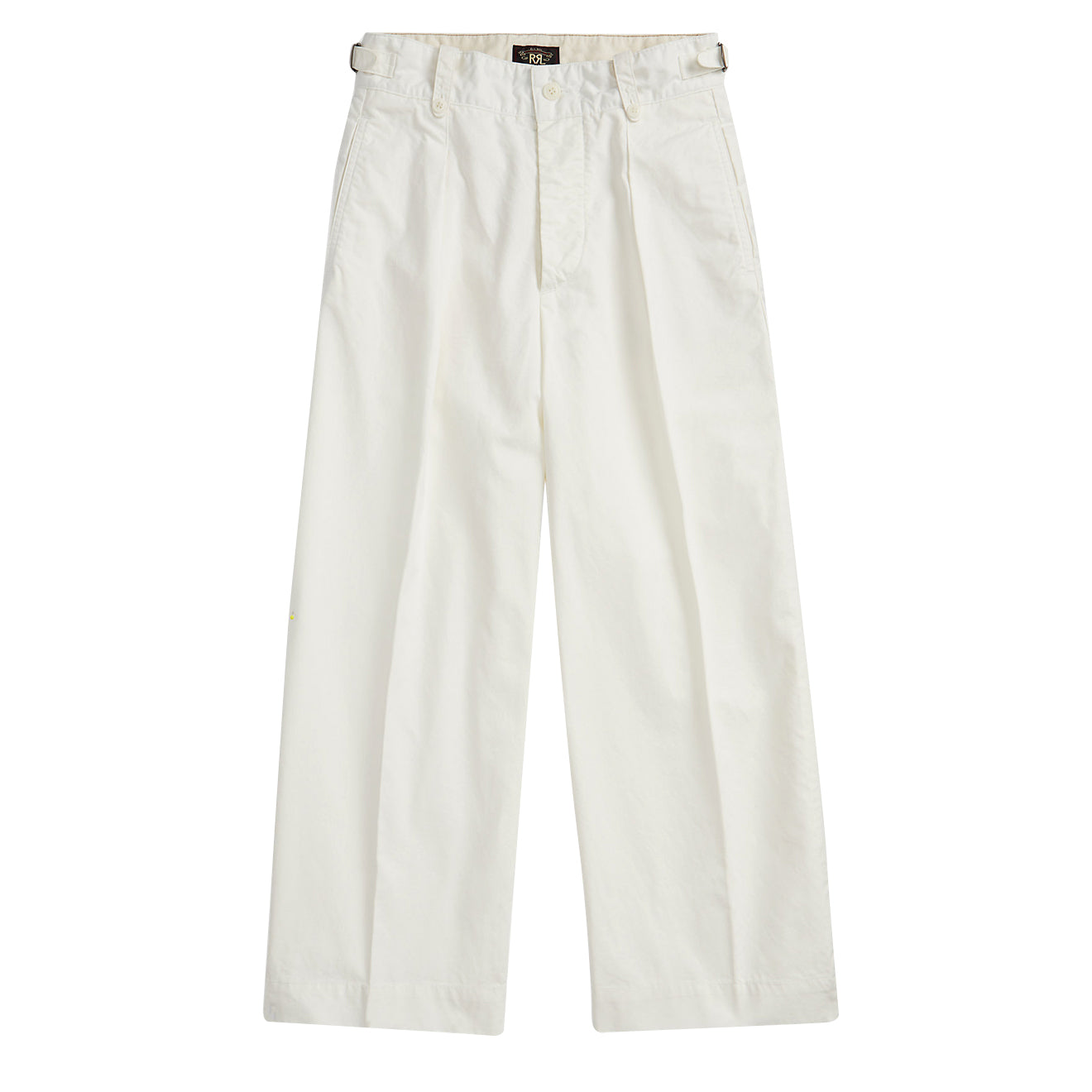 RRL by Ralph Lauren Womens Cropped Poplin Wide Leg Trouser White