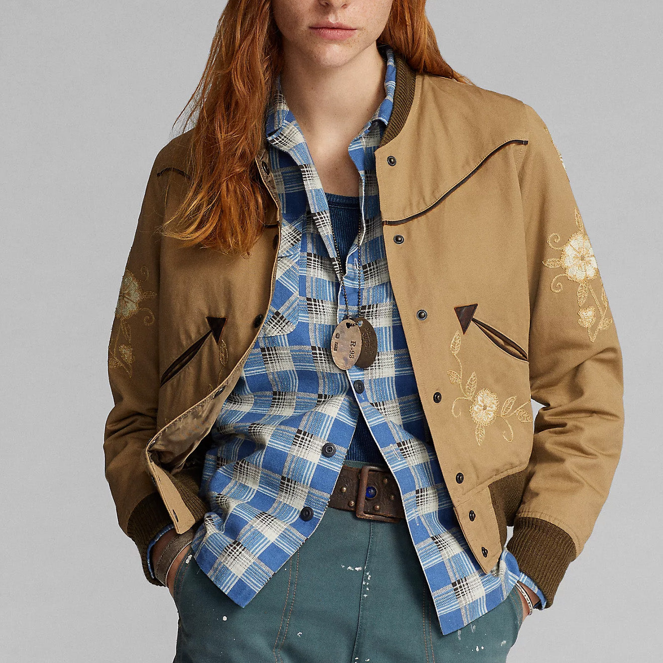 Ralph lauren khaki jacket womens online