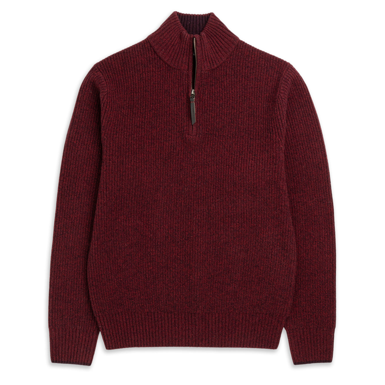 Rodd and Gunn Robbies Road Zip Neck Knit Berry - The Sporting Lodge