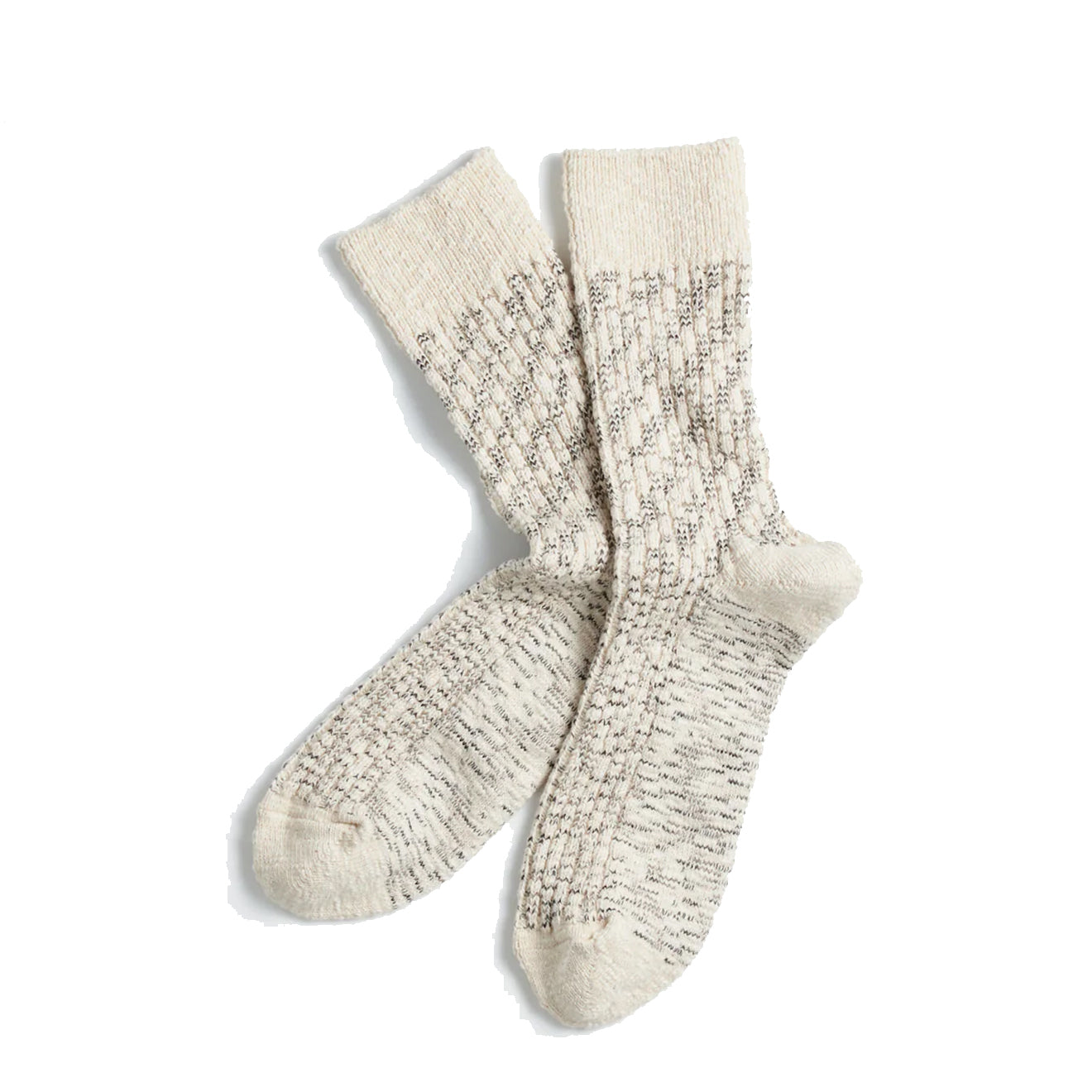 Rototo Original Organic Classic Slub Sock Gray / Black - The Sporting Lodge