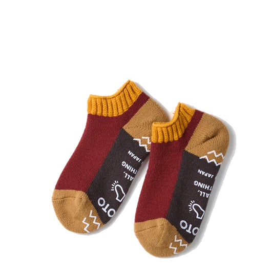 Rototo Pile Sockslipper Gold / Maroon