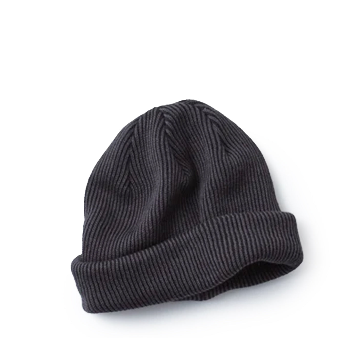 Rototo Super Soft 2 Way Beanie Stripe Charcoal / Black