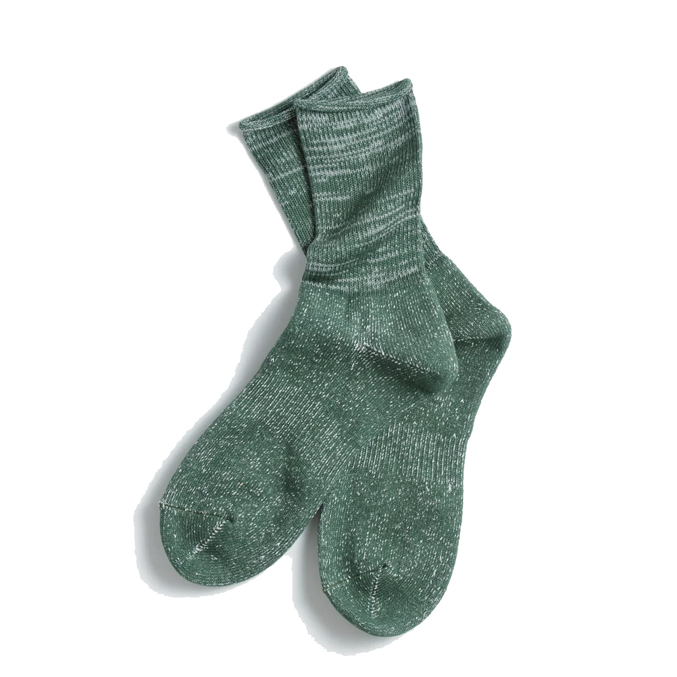 Rototo Washi Pile Crew Sock Dark Green - The Sporting Lodge