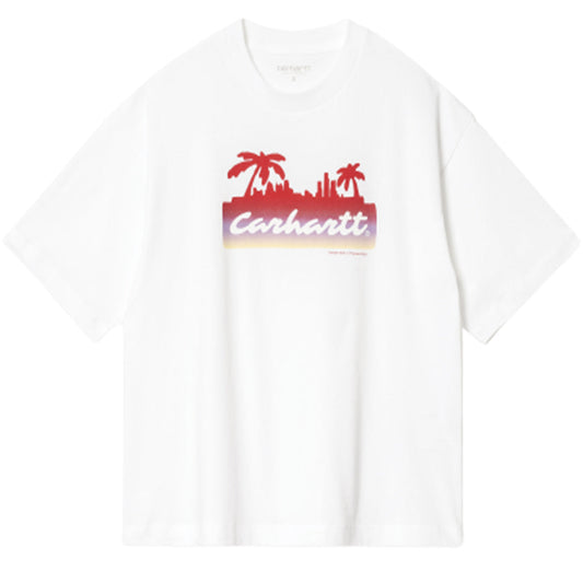 Carhartt WIP Womens S/S Palm Script T-Shirt White