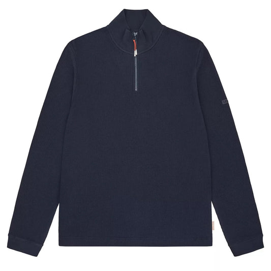 Sealskinz Forncett Long Sleeve Top With Half Zip Navy - The Sporting Lodge