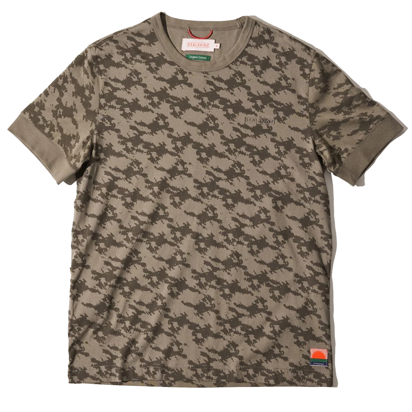 Sealskinz Hales Skinz Print UV Protection Tee Olive - The Sporting Lodge