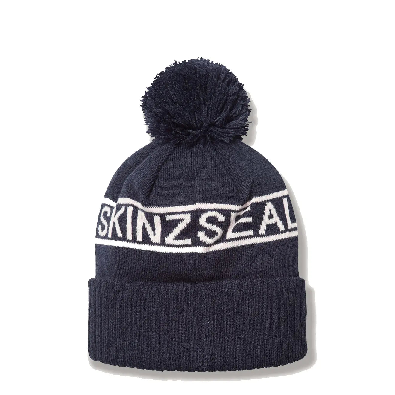 Sealskinz Heacham WP CW Icon Bobble Hat Navy / Cream - The Sporting Lodge