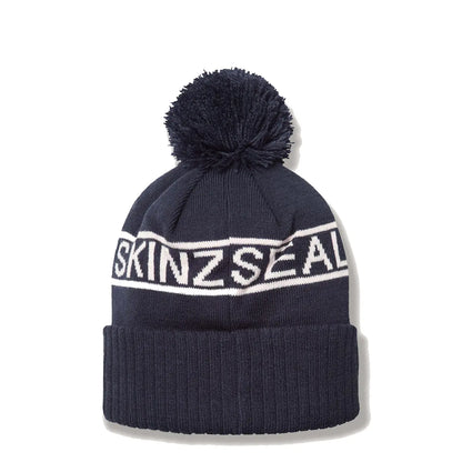 Sealskinz Heacham WP CW Icon Bobble Hat Navy / Cream - The Sporting Lodge