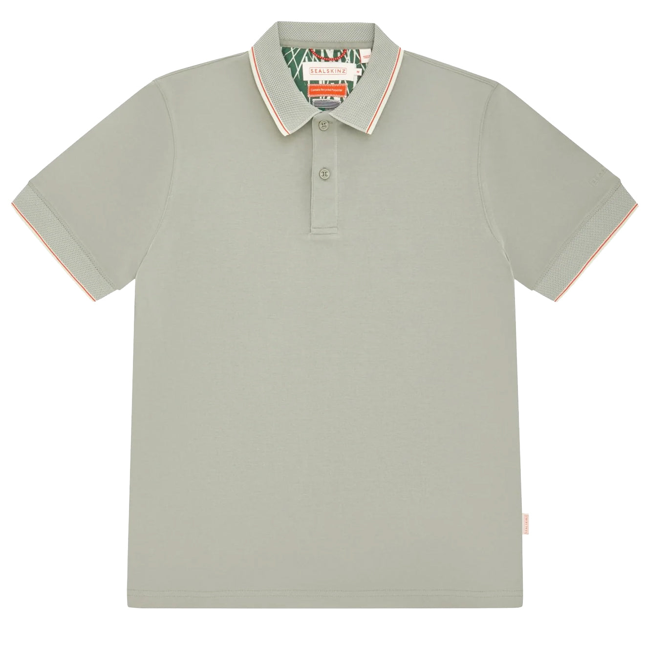 Sealskinz Stalham Polynosic Tipped Collar Polo Shirt Green - The Sporting Lodge