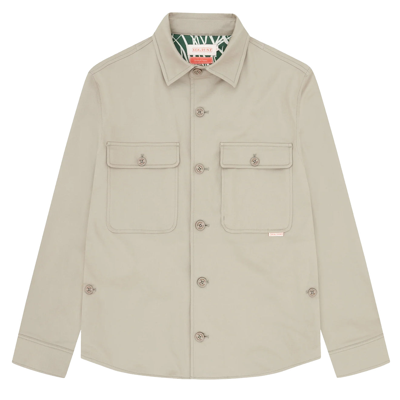 Sealskinz Whissonsett Water Repellent Buttoned Shirt Stone - The Sporting Lodge