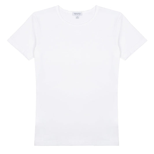 Sunspel Womens Classic T-Shirt White