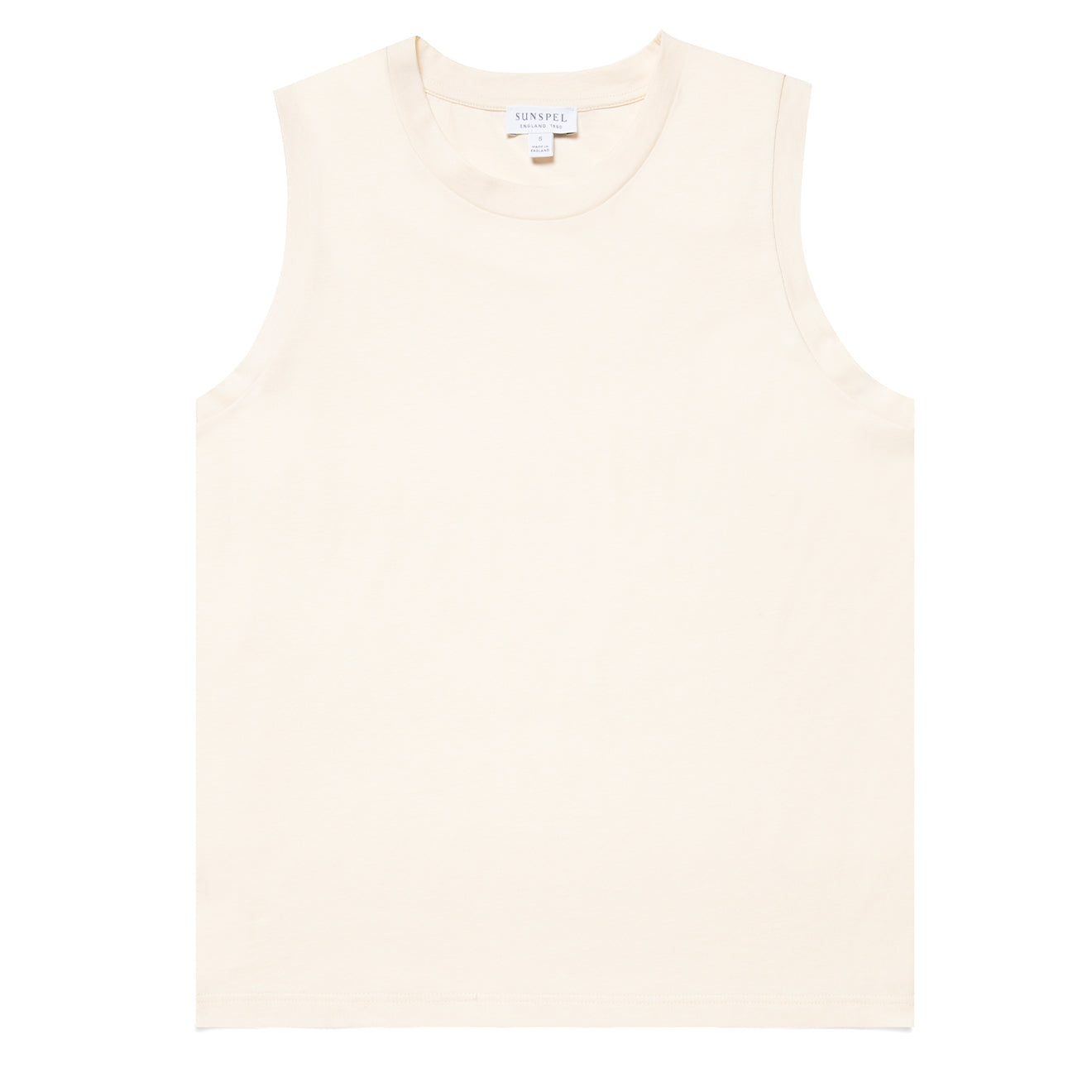 Sunspel Womens Tank T-Shirt Undyed