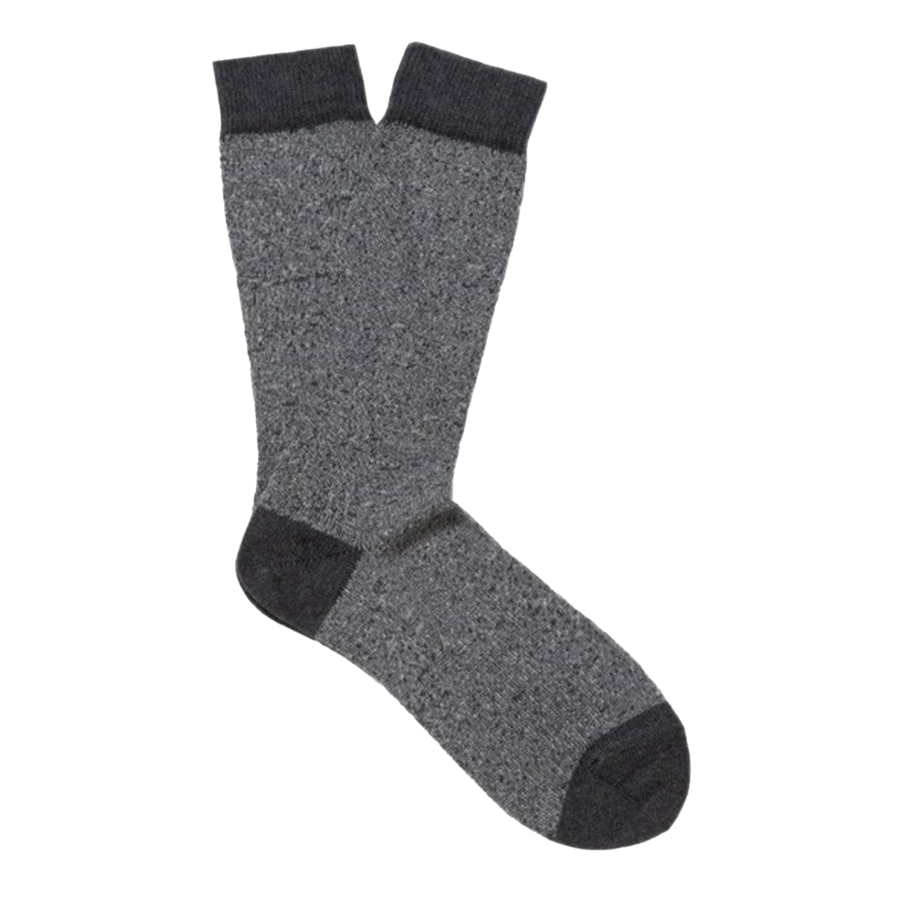 Sunspel Organic Cotton Socks Grey Marl Twist