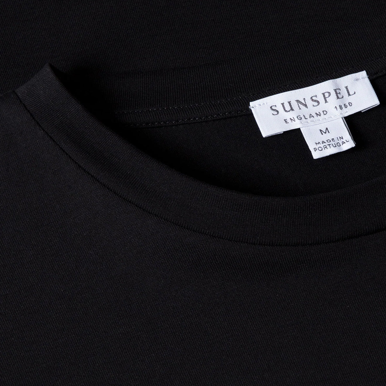 Sunspel Riviera Midweight T-Shirt Black