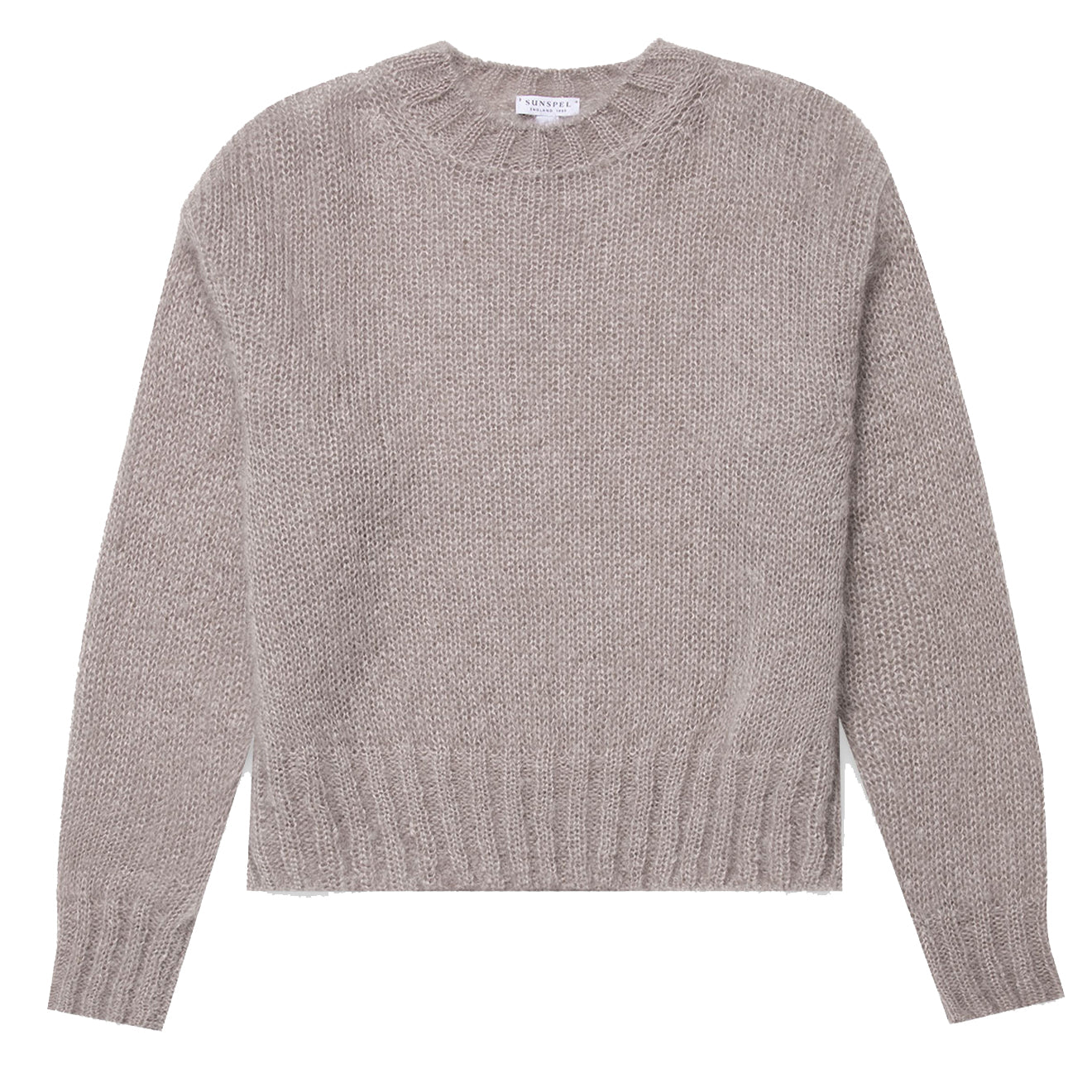 Sunspel Womens Mohair Jumper Sandstone - The Sporting Lodge