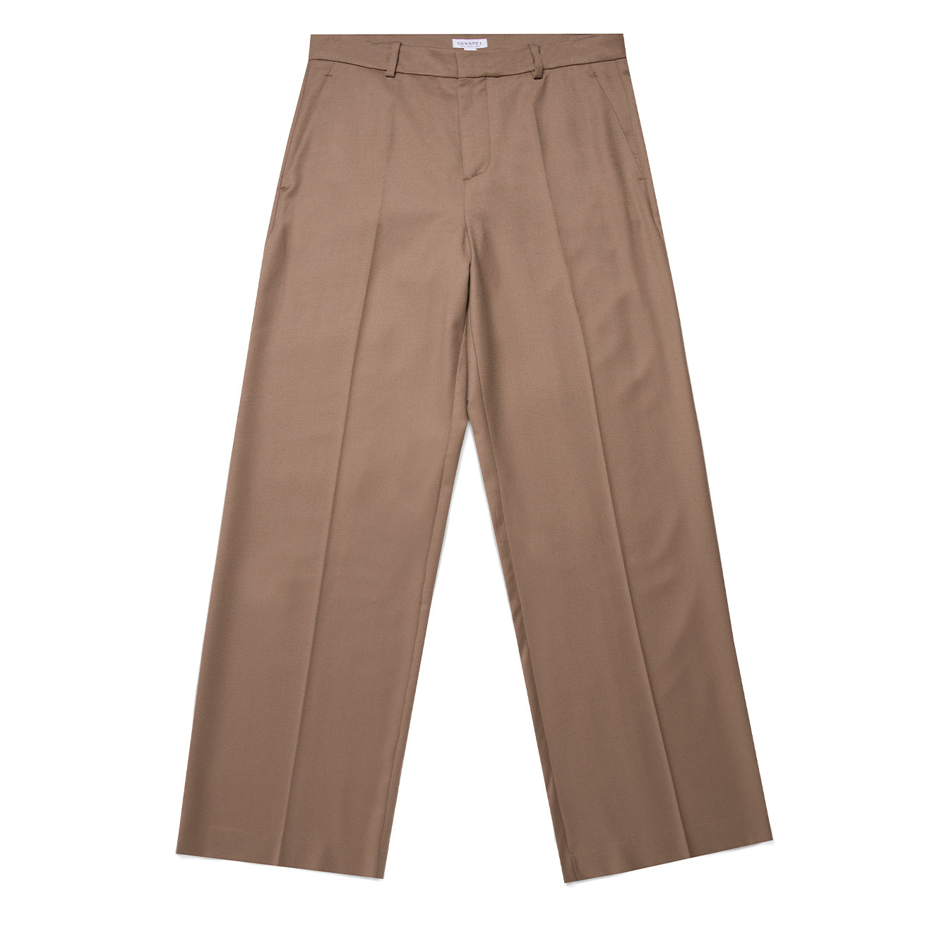 Sunspel Womens Tailored Trouser Light Camel