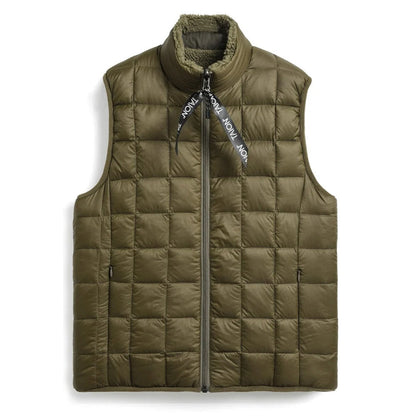 Taion Down Boa Reversible Vest Olive / Dark Olive