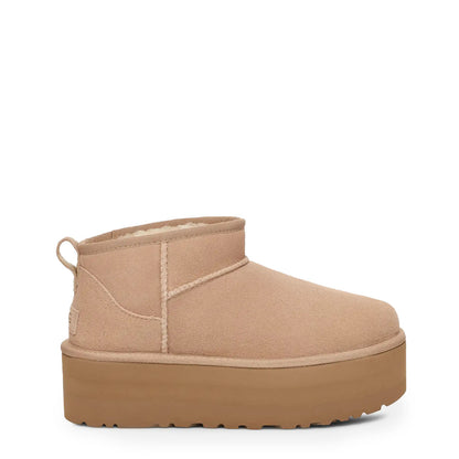 UGG Womens Classic Ultra Mini Platform Boot Sand - The Sporting Lodge