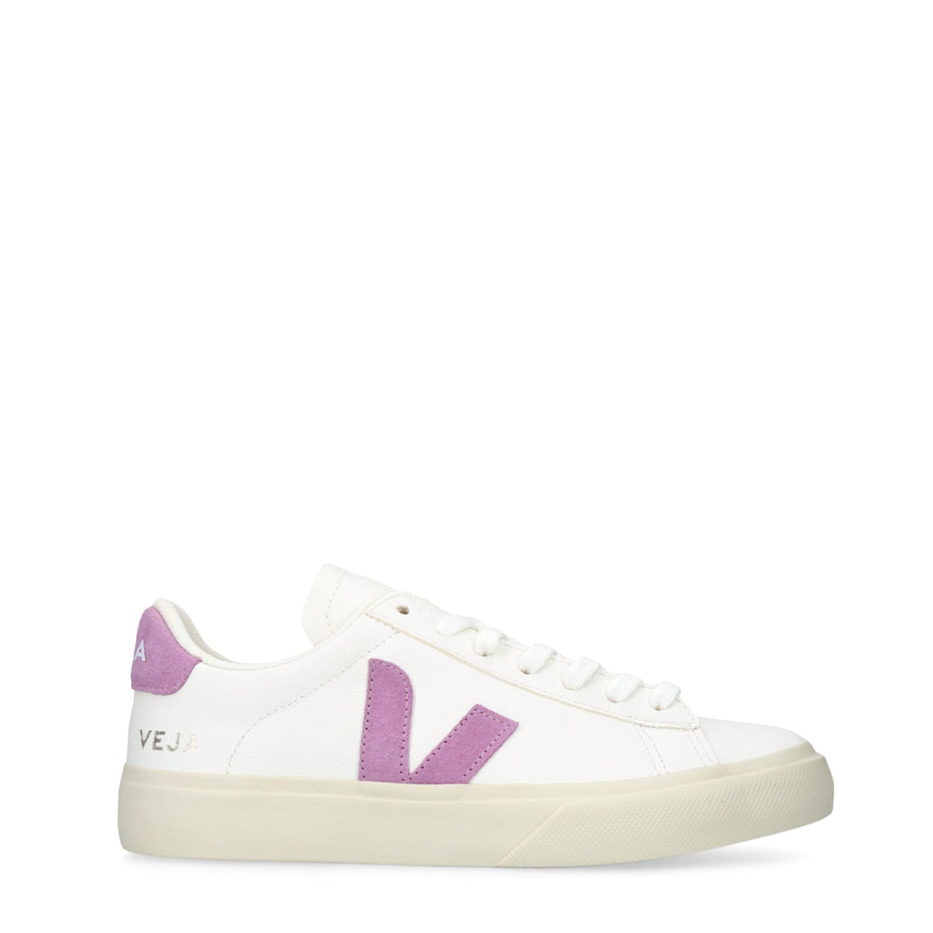 Veja Womens Campo Chromefree Leather Trainer Extra-White Mulberry - The Sporting Lodge