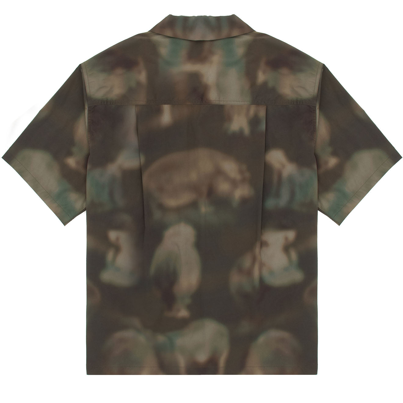 Wild Things S/S Camp Shirt Nature Mosaic Olive