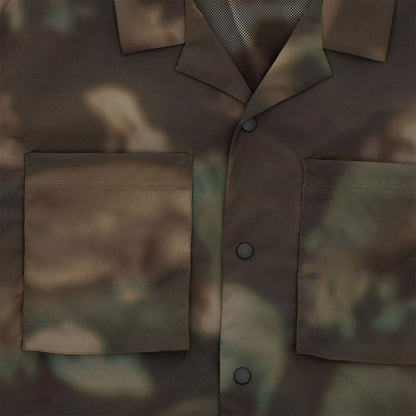 Wild Things S/S Camp Shirt Nature Mosaic Olive