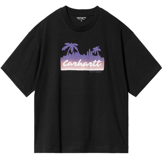 Carhartt WIP Womens S/S Palm Script T-Shirt Black - The Sporting Lodge