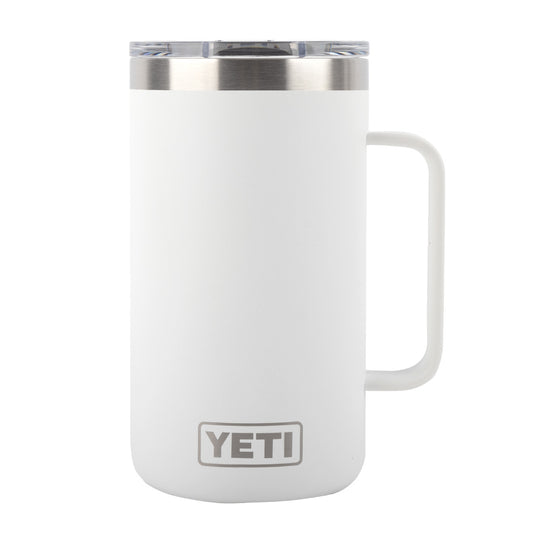 YETI Rambler 24oz Mug MS White - The Sporting Lodge