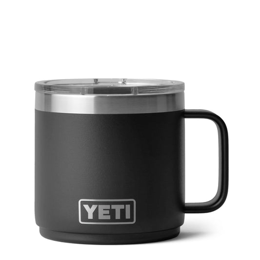 YETI Rambler 14oz Stackable Mug Black - The Sporting Lodge