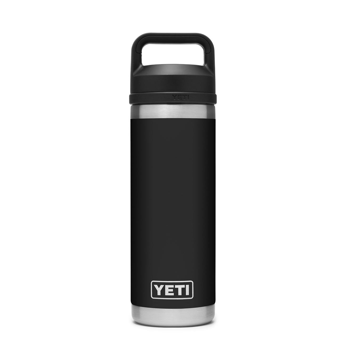 YETI Rambler 18oz Bottle Chug Black - The Sporting Lodge