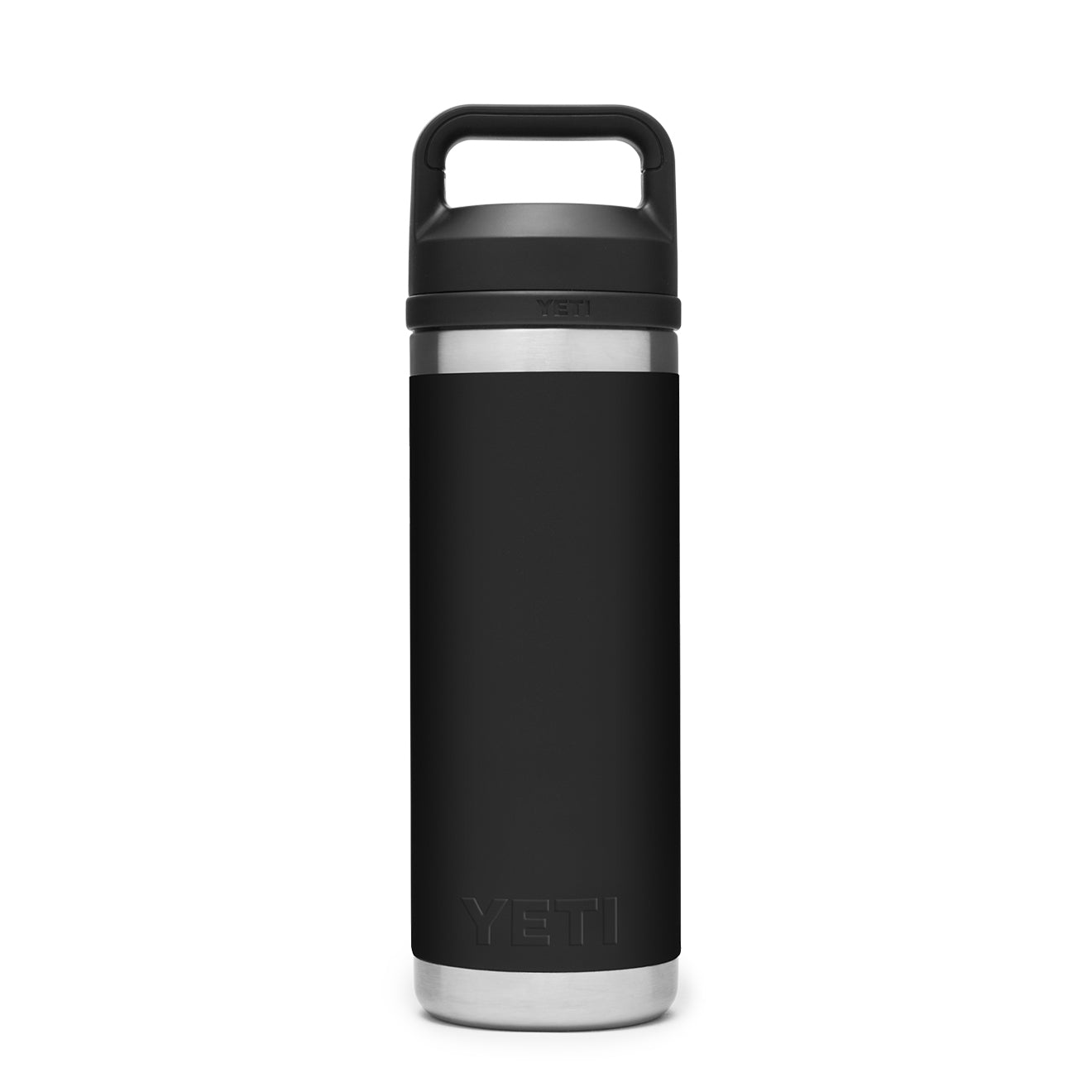 YETI Rambler 18oz Bottle Chug Black - The Sporting Lodge