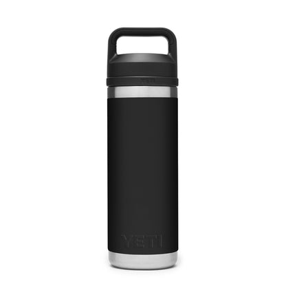 YETI Rambler 18oz Bottle Chug Black - The Sporting Lodge