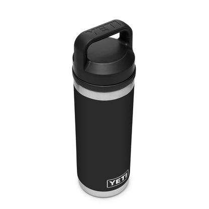 YETI Rambler 18oz Bottle Chug Black - The Sporting Lodge