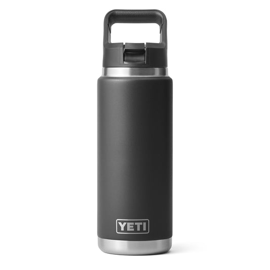 YETI Rambler 26oz Straw Bottle Black - The Sporting Lodge