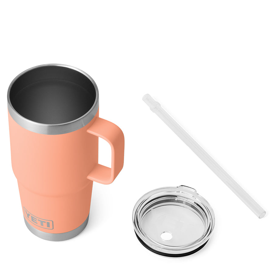 YETI Rambler 25oz Straw Mug Lowcountry Peach - The Sporting Lodge