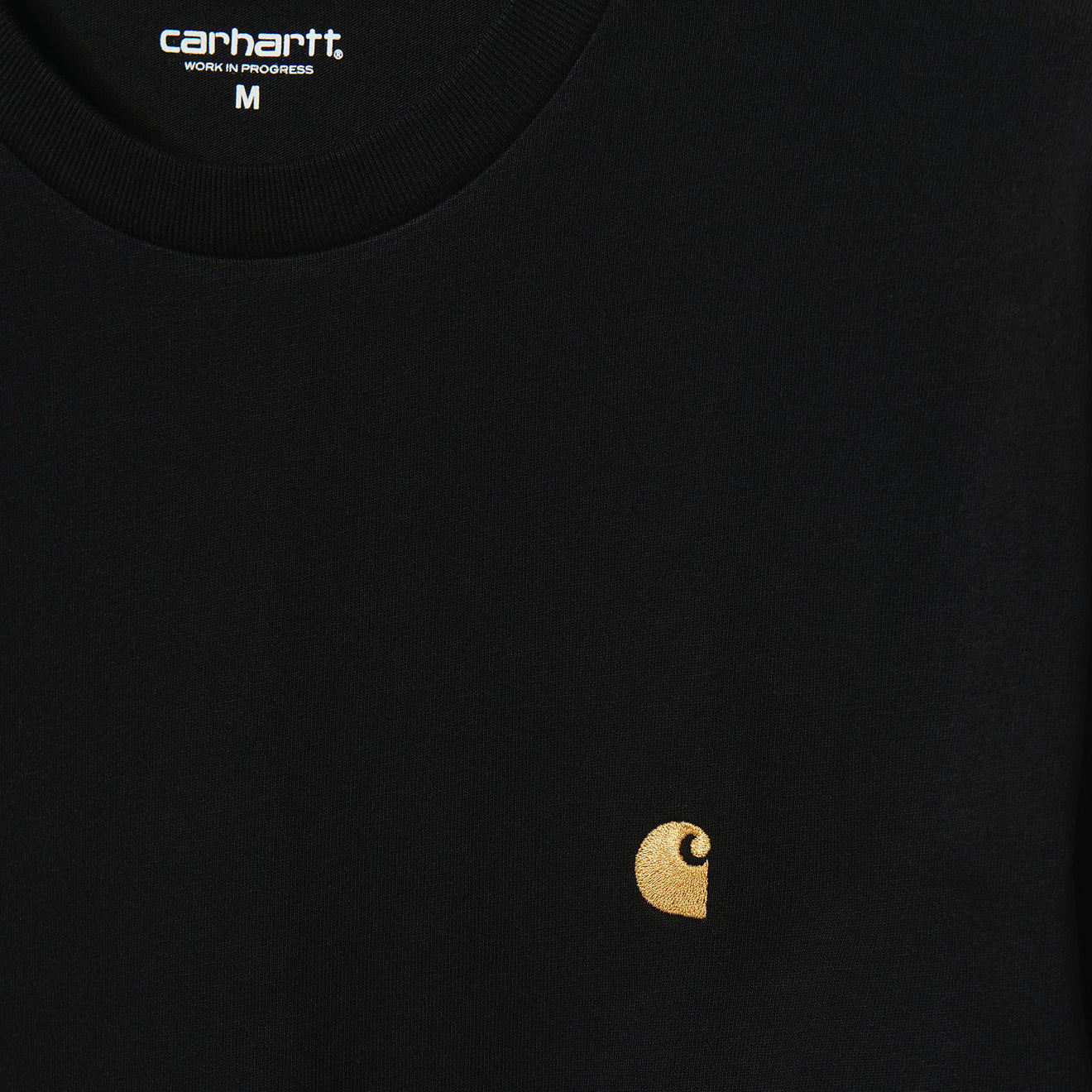 Carhartt WIP L/S Chase T-Shirt Black / Gold - The Sporting Lodge