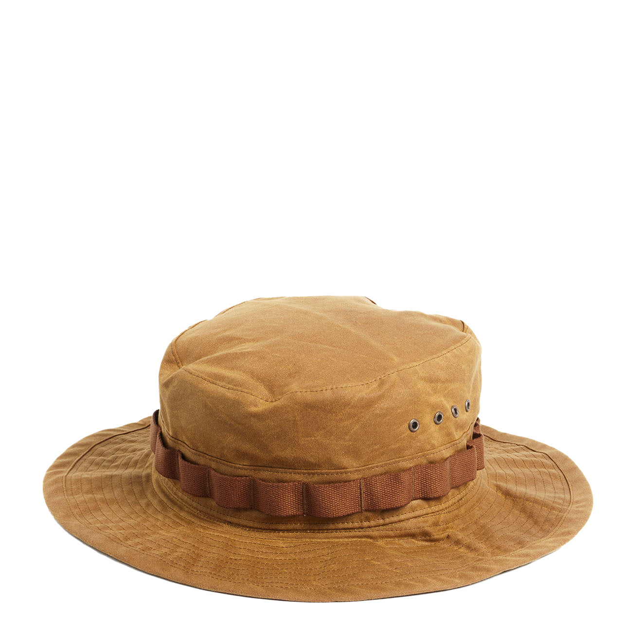 RRL by Ralph Lauren Oilcloth Bucket Hat Brown - The Sporting Lodge