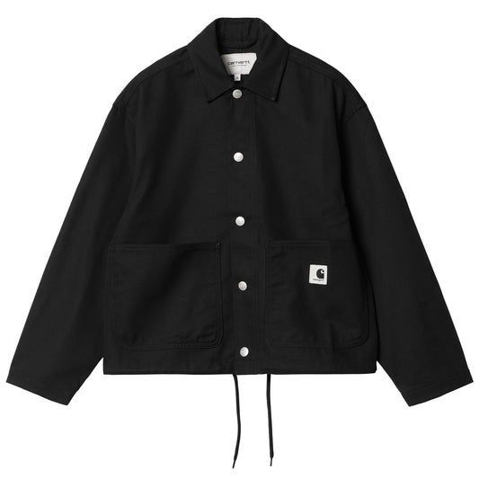 Carhartt WIP Womens Simple Shirt Jac Black Rigid - The Sporting Lodge