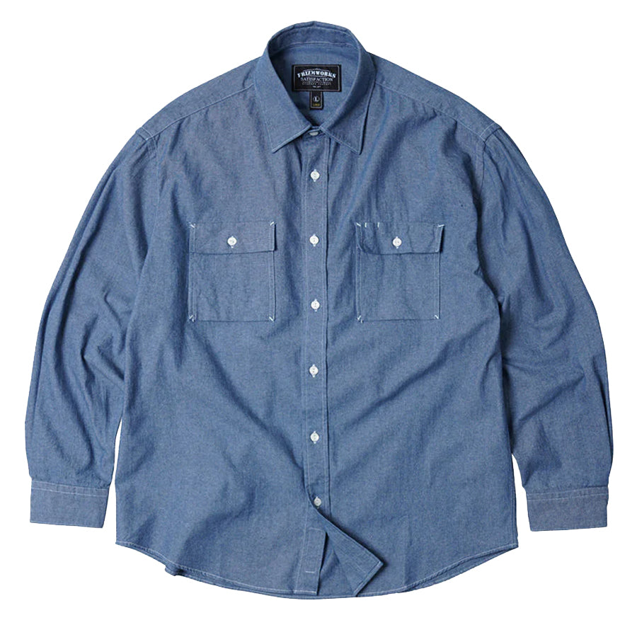 Frizmworks Cigarette Pocket Chambray Shirt Indigo