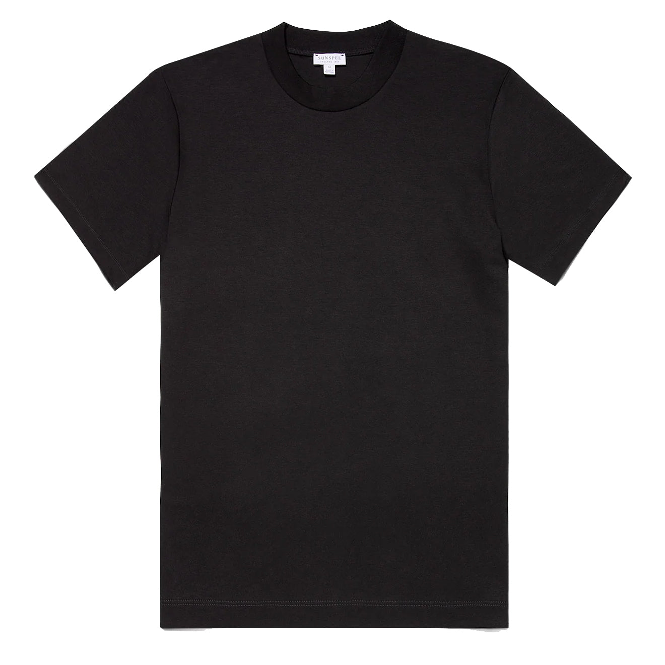 Sunspel Relaxed Fit Heavyweight T‑Shirt Black - The Sporting Lodge