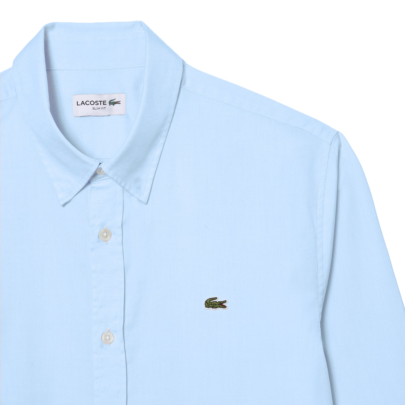 Lacoste L/S Cotton Shirt Bleu Ciel-2