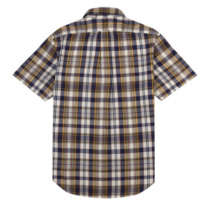 Polo Ralph Lauren Cotton Check Shirt Navy / Yellow Multi - The Sporting Lodge