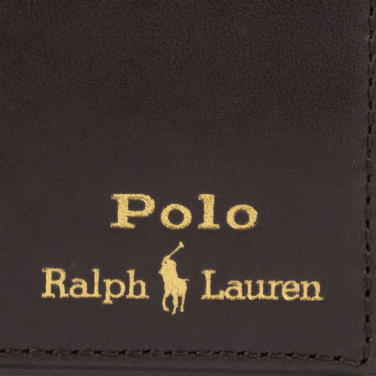 Polo Ralph Lauren Small Leather Billfold Wallet Brown - The Sporting Lodge