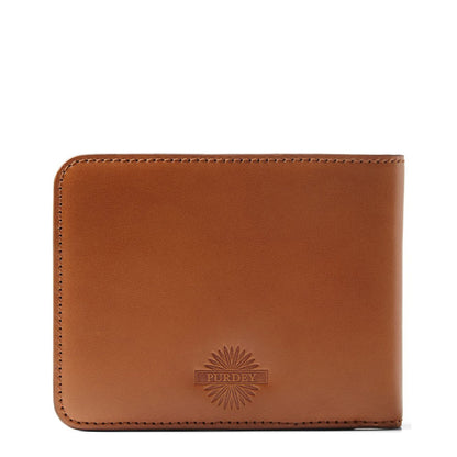 James Purdey Vegetable Tanned Leather Billfold Wallet London Tan - The Sporting Lodge